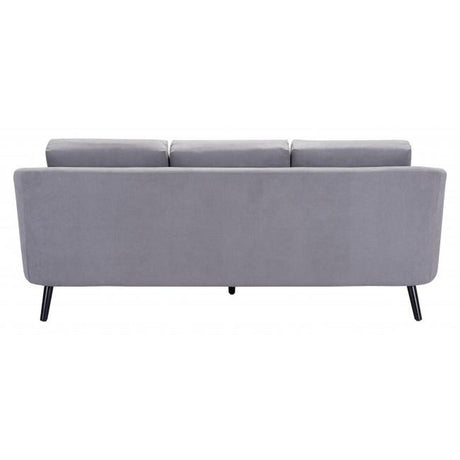Divinity Sofa Velvet Upholstery & Wood Legs Curved Modern | Zuo Modern