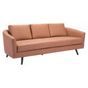 Divinity Sofa Velvet Upholstery & Wood Legs Curved Modern | Zuo Modern