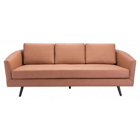 Divinity Sofa Velvet Upholstery & Wood Legs Curved Modern | Zuo Modern
