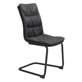 Sharon Dining Chair Set of 2 Vinyl Seat & Steel Frame Bauhaus | Zuo Modern