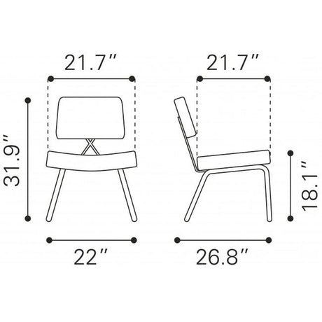 Zuo Nicole Dining Chair - Set Of 2