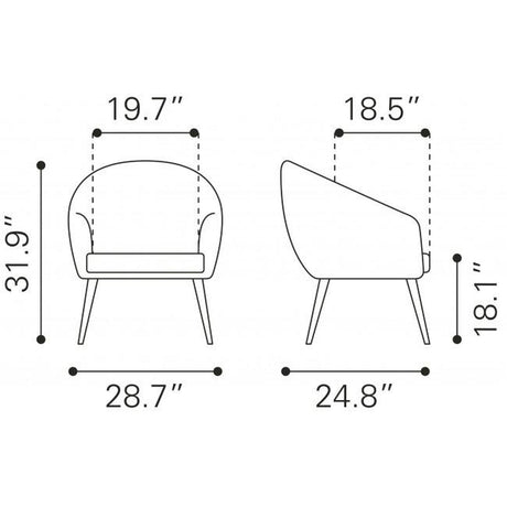 Zuo Max Accent Chair