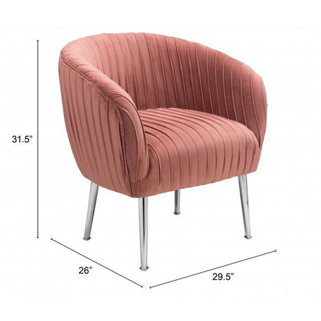 Zuo Betsy Accent Chair Pink