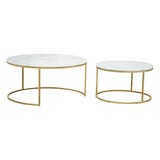 Zuo Daniel Nesting Coffee Table Brass