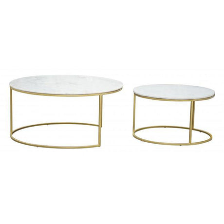 Zuo Daniel Nesting Coffee Table Brass