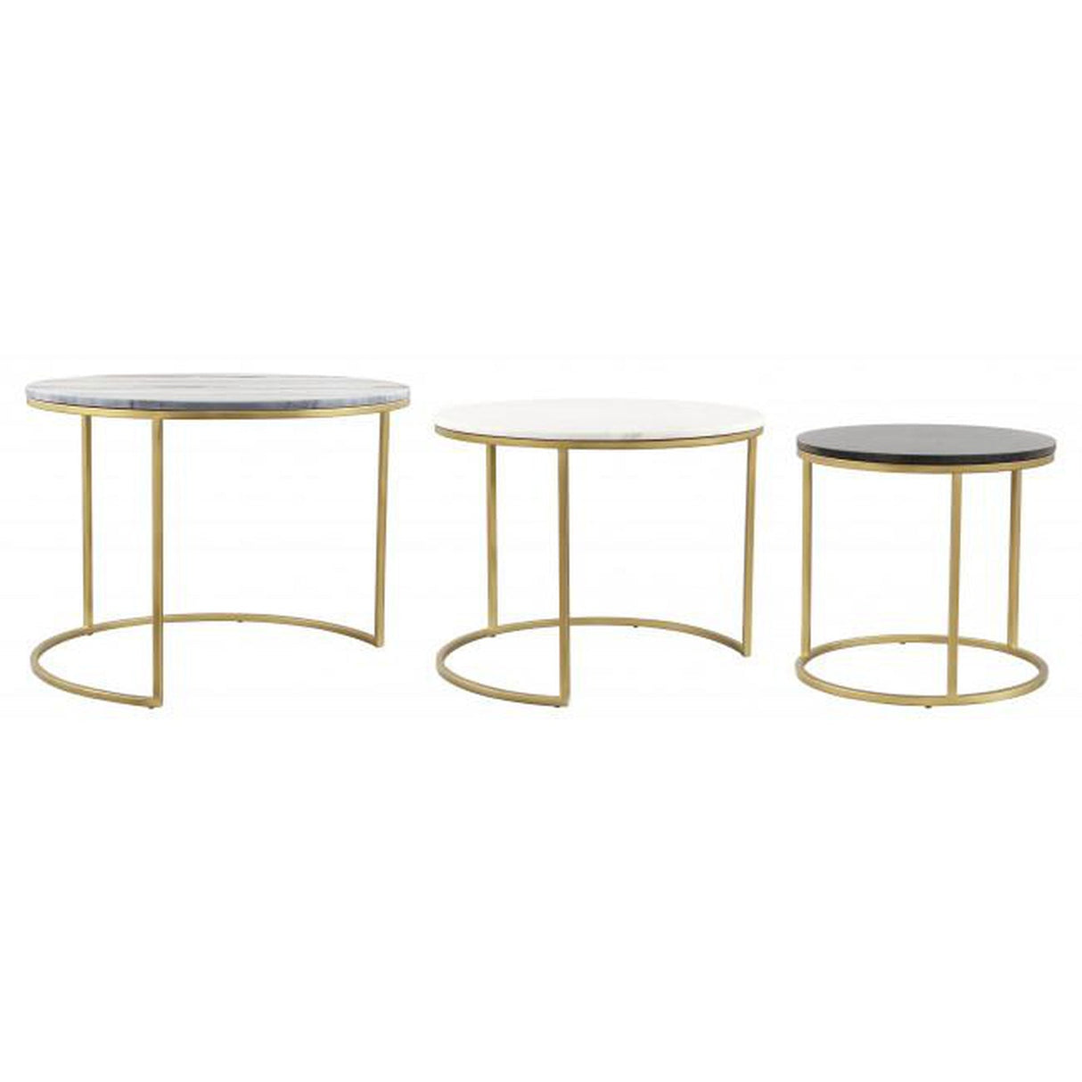 Zuo Franco Nesting Coffee Table Brass