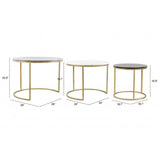 Zuo Franco Nesting Coffee Table Brass