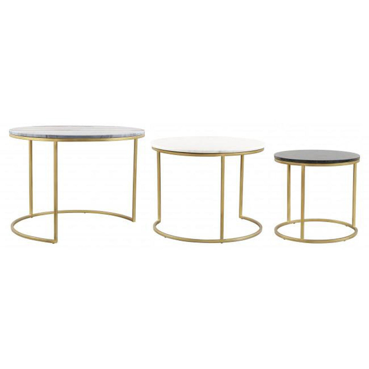 Zuo Franco Nesting Coffee Table Brass