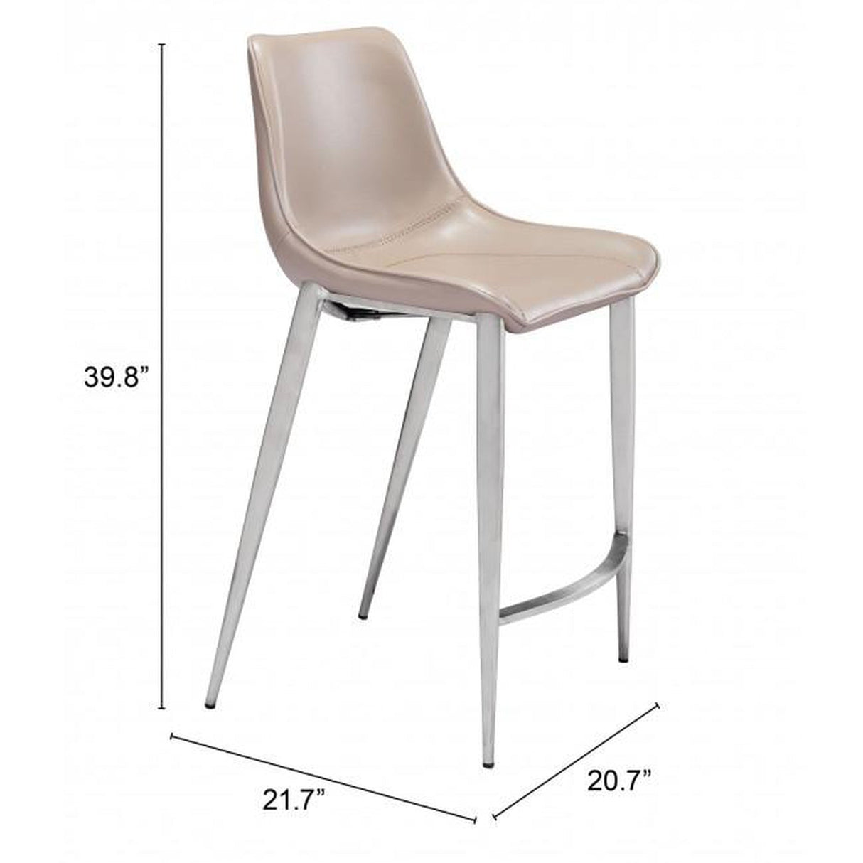 Zuo Magnus Counter Chair - Set Of 2