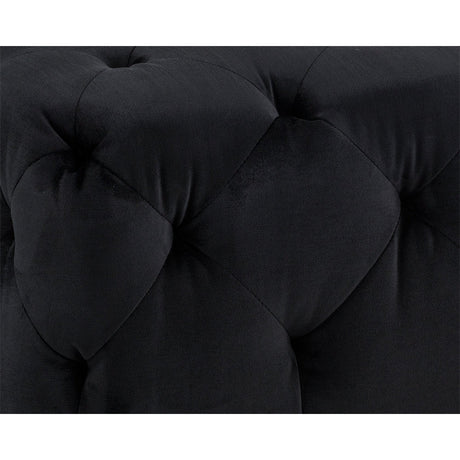 Millie Tufted Ottoman - Piccolo Black - Home Elegance USA