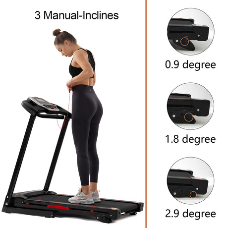 Folding Treadmills for Home - 3.5HP Portable Foldable with Incline, Electric Treadmill for Running Walking Jogging Exercise with 12 Preset Programs, Indoor Workout Training Space Save Apartment,APP