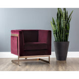 Soho Armchair - Antique Brass - Home Elegance USA