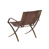 Willis Lounge Chair - Brown Leather - Home Elegance USA