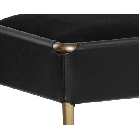 Bellevue Bench - Abbington Black / Bravo Black - Home Elegance USA