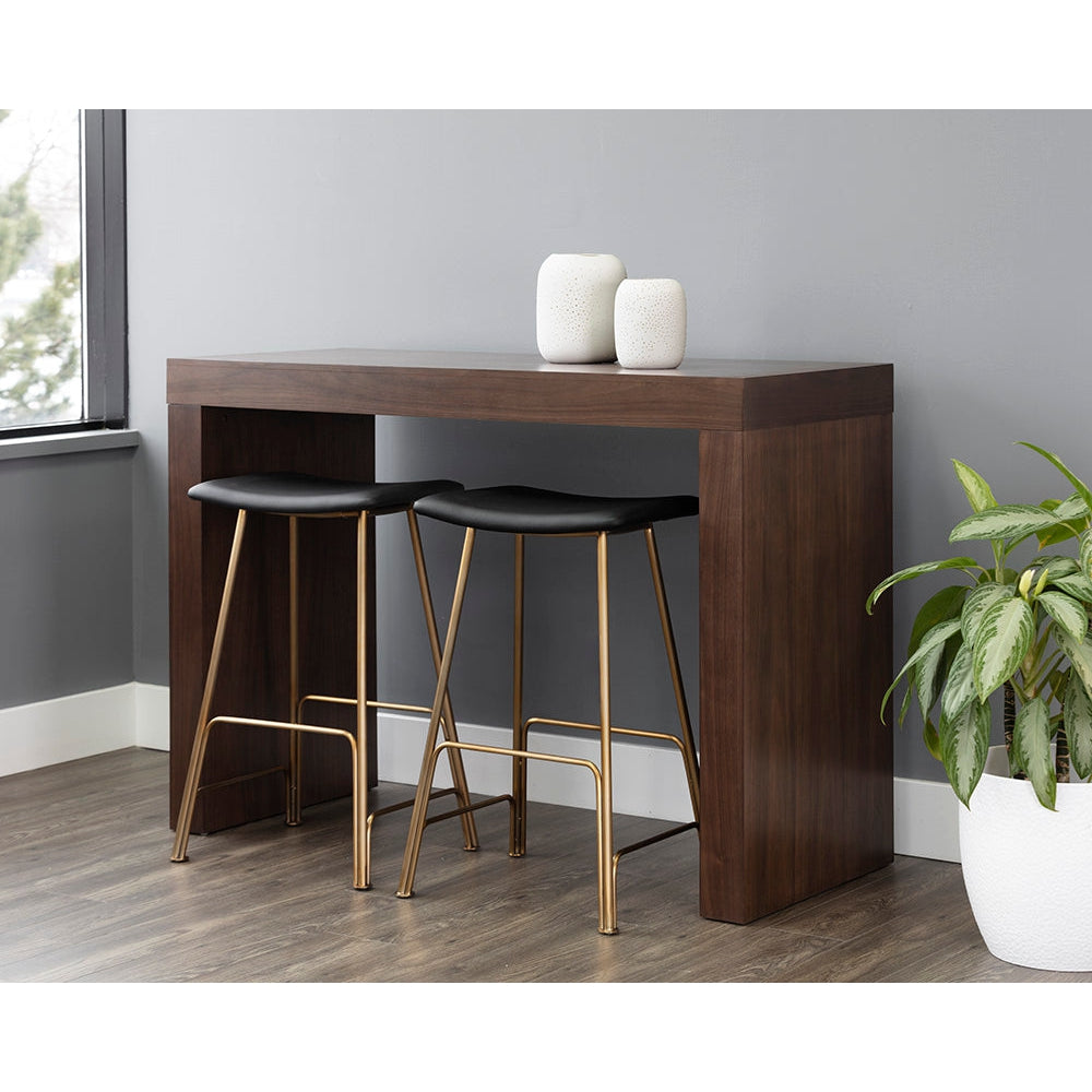 Faro Counter Table - Walnut - Home Elegance USA