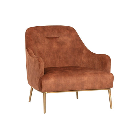 Cameron Lounge Chair - Nono Rust - Home Elegance USA