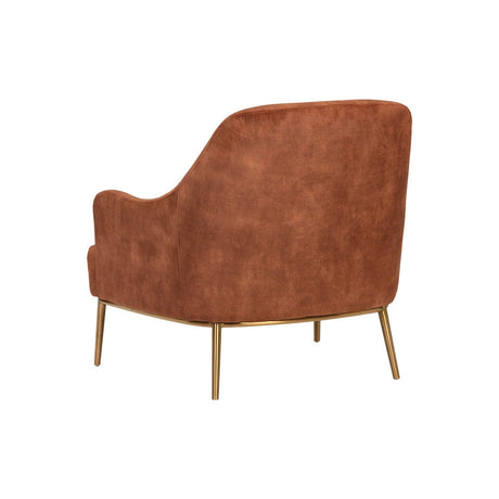 Cameron Lounge Chair - Nono Rust - Home Elegance USA