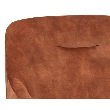 Cameron Lounge Chair - Nono Rust - Home Elegance USA