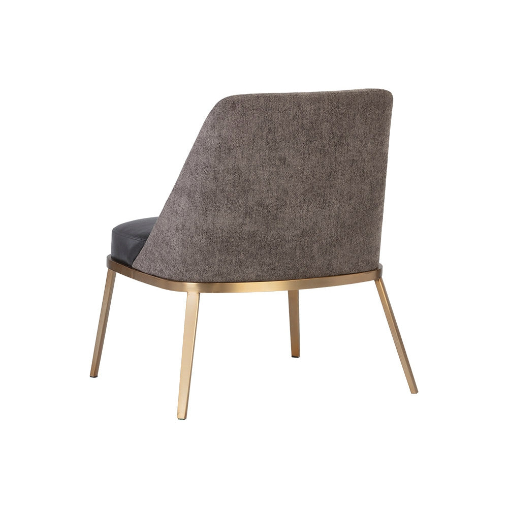 Dover Lounge Chair - Bravo Portabella / Sparrow Grey - Home Elegance USA