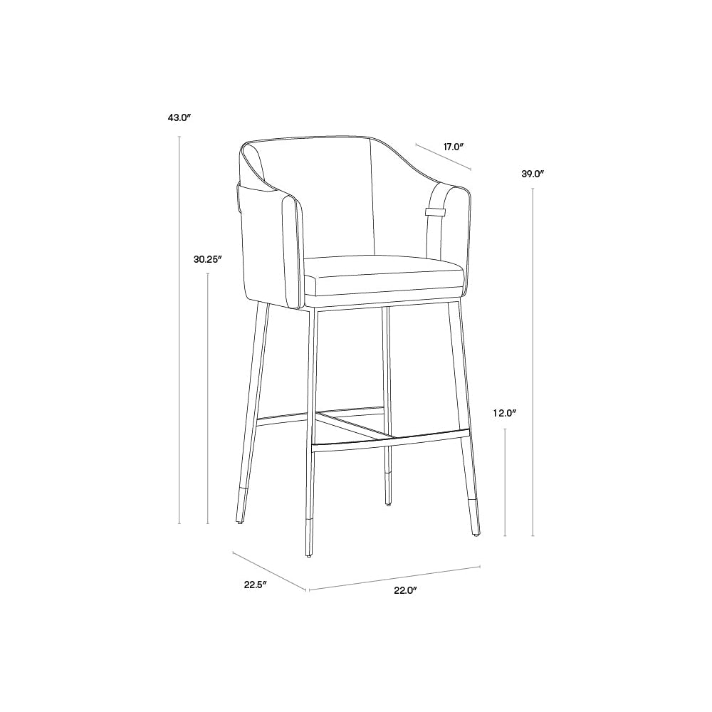 Carter Barstool & Counter Stool - Home Elegance USA