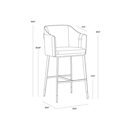 Carter Barstool & Counter Stool - Home Elegance USA