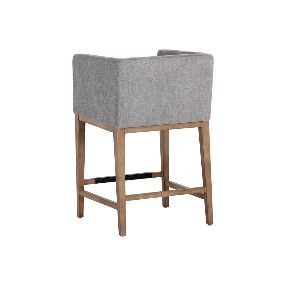 Maxine Counter Stool - Polo Club Stone - Home Elegance USA