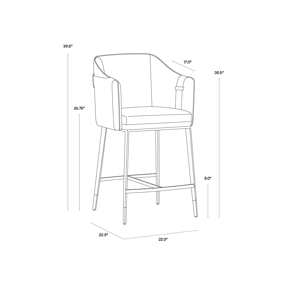 Carter Barstool & Counter Stool | Sunpan | Home Elegance USA