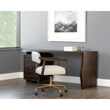 Lewis Desk - Dark Brown - Home Elegance USA