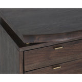 Lewis Desk - Dark Brown - Home Elegance USA