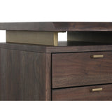 Lewis Desk - Dark Brown - Home Elegance USA