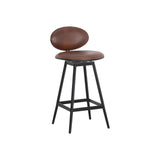 Ember Swivel Stool Bravo Cognac - Home Elegance USA