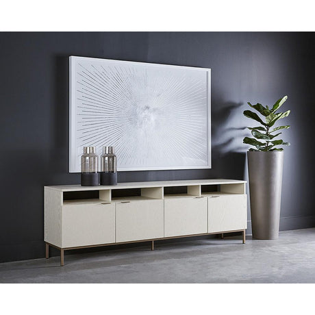 Ambrose Modular Media Console And Cabinet - Home Elegance USA