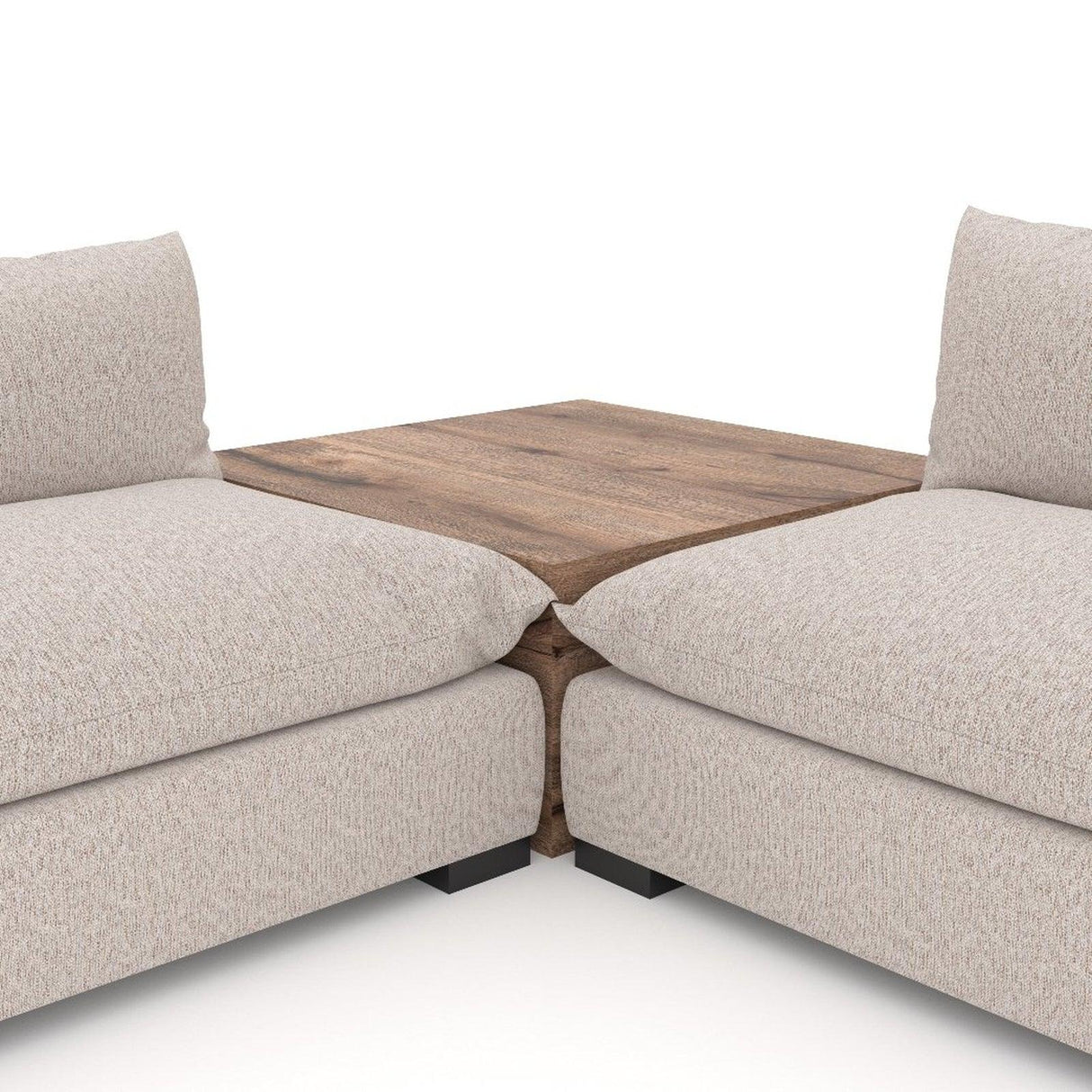 Four Hands Westwood 4 Pc Sectional With Corner Table