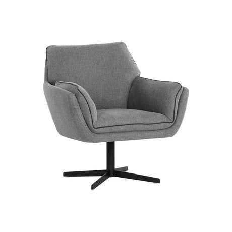 Florelle Swivel Lounge Chair - Belfast Koala Grey - Home Elegance USA