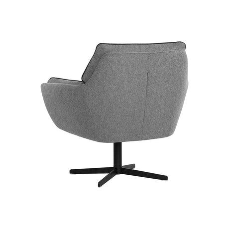 Florelle Swivel Lounge Chair - Belfast Koala Grey - Home Elegance USA