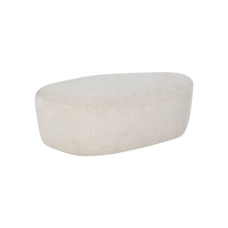 Soraya Ottoman - Dove Cream - Home Elegance USA