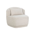Soraya Swivel Armless Chair - Dove Cream | Sunpan