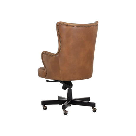 Hubert Office Chair - Tobacco Tan - Home Elegance USA