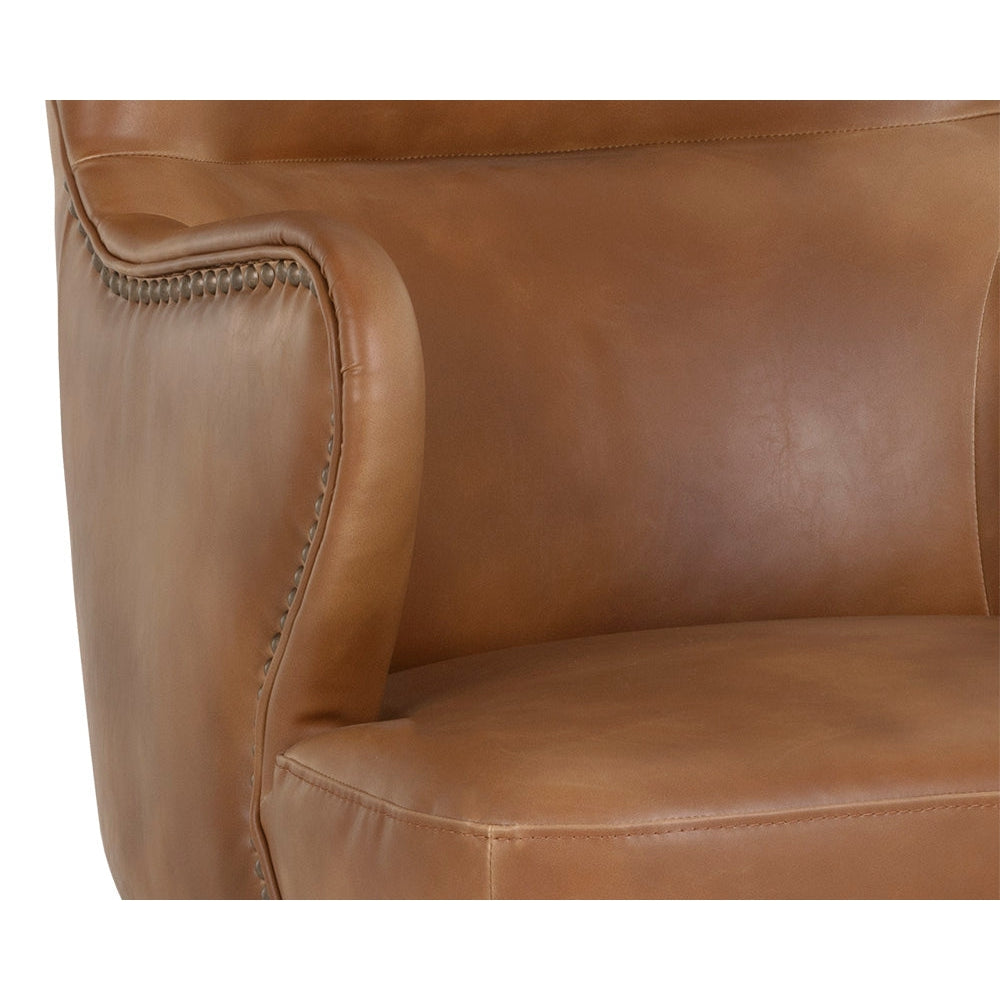 Hubert Office Chair - Tobacco Tan - Home Elegance USA