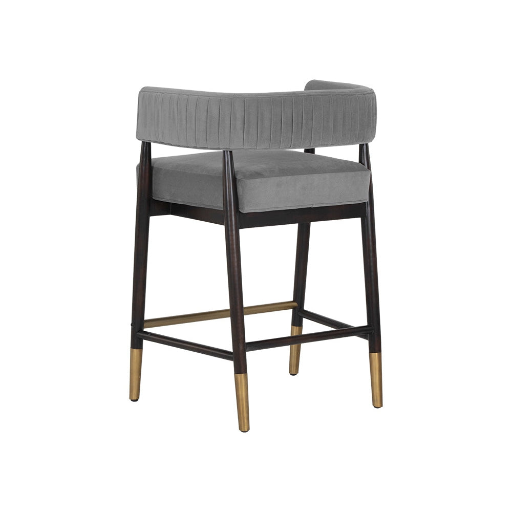 Callem Counter Stool - Antonio Charcoal - Home Elegance USA