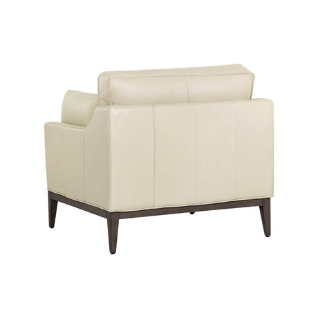 Mackenzie Armchair - Astoria Cream Leather - Home Elegance USA