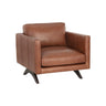 Rogers Armchair - Cortina Ink Leather - Home Elegance USA