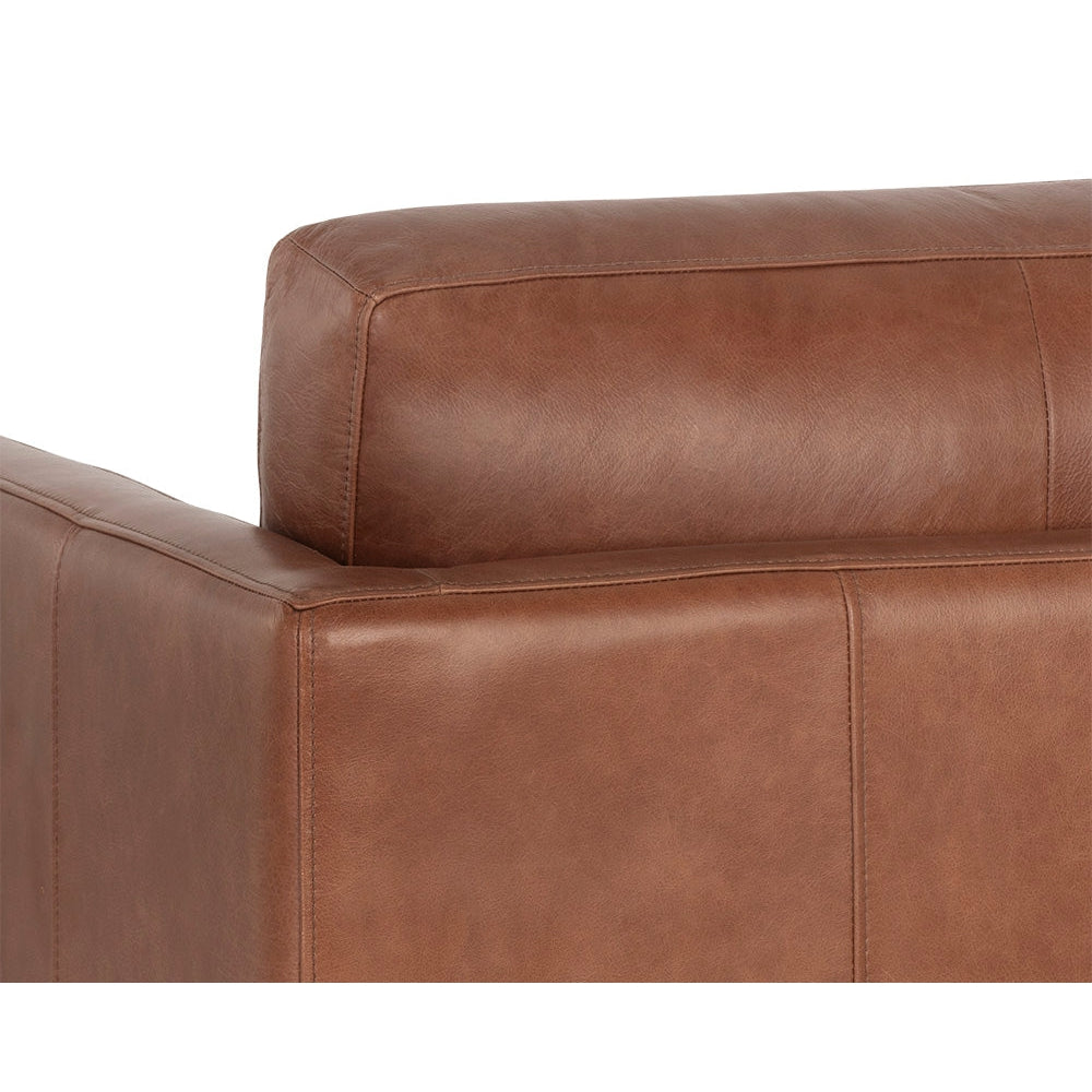 Rogers Armchair - Cortina Ink Leather - Home Elegance USA