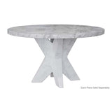 Cypher Dining Table Top - Marble Look - Grey - 55" - Home Elegance USA