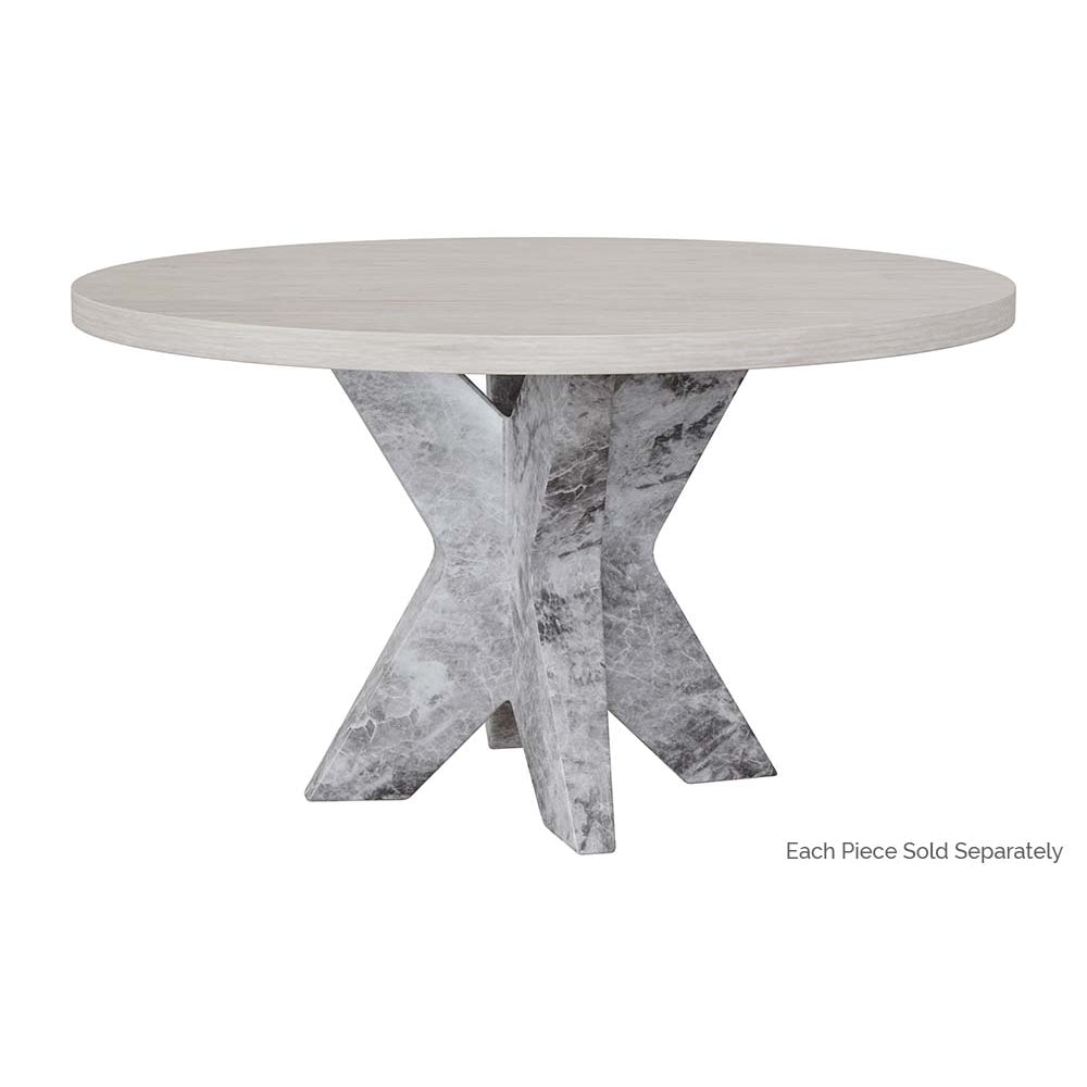 Cypher Dining Table Base - Marble Look - Grey - Home Elegance USA