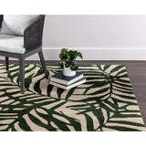 Palma Hand - Woven Rug - Green / Beige - 5'' x 8'' - Home Elegance USA