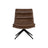 Keller Swivel Lounge Chair - Missouri Mahogany Leather - Home Elegance USA