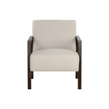 Neymar Lounge Chair - Linea Light Grey Leather - Home Elegance USA