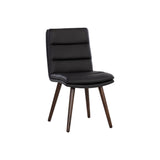 Zelia Dining Chair - Linea Black Leather - Home Elegance USA