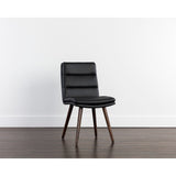 Zelia Dining Chair - Linea Black Leather - Home Elegance USA